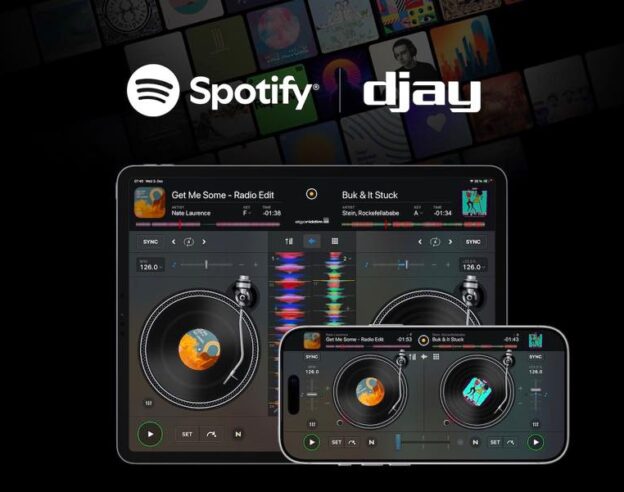 Image Spotify débarque sur Djay pour les versions iPadOS et iOS de l’app