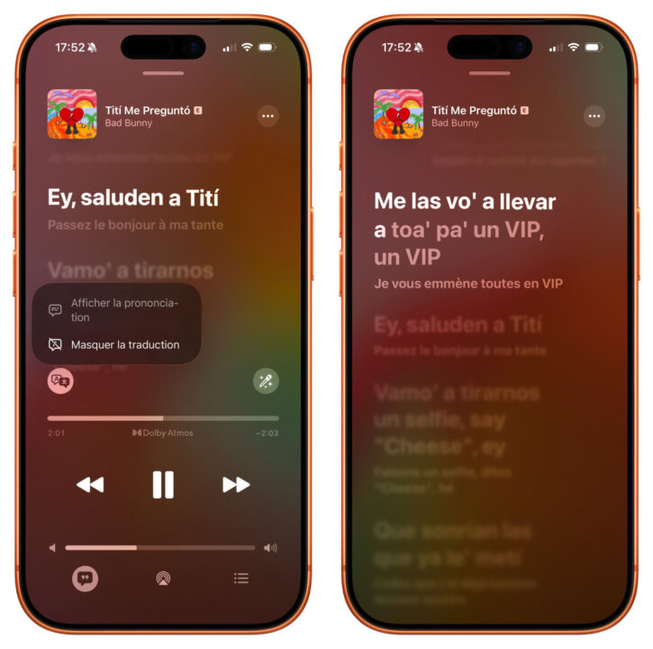 Apple Music Traduction Paroles Francais