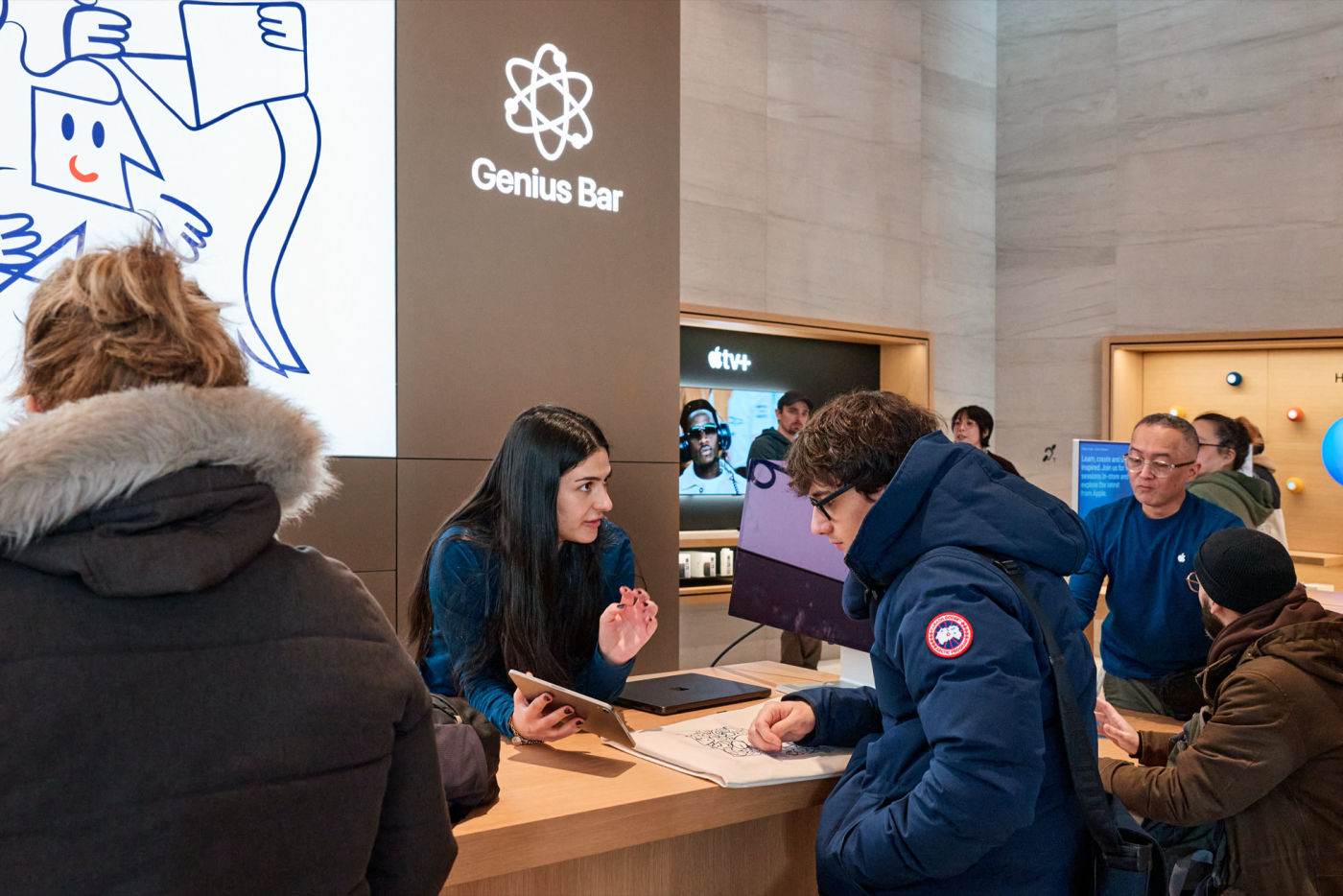 Apple Store Sainte-Catherine Montreal Quebec Canada Genius Bar