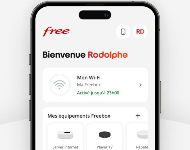 Image Free fusionne ses applications sur iPhone avec l&rsquo;espace client et Freebox Connect