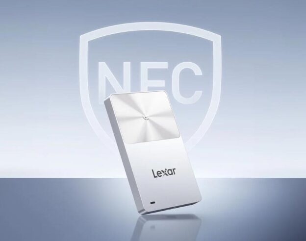 Image Lexar Touchlock : un SSD portable sécurisé pour l&rsquo;iPhone, avec déverrouillage NFC et chiffrement matériel