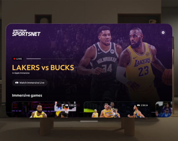image de l'article Apple Vision Pro : la diffusion de matchs des Lakers en direct immersif arrive bientôt