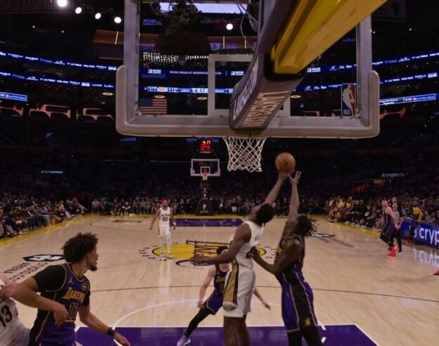 Image NBA en réalité immersive : un match des Lakers disponible gratuitement sur l&rsquo;Apple Vision Pro