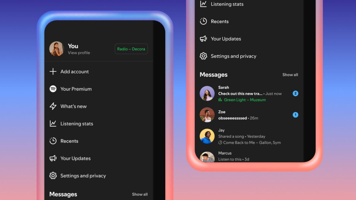 Spotify Ecoute Amis Temps Reel