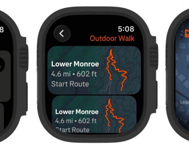 Image Strava intègre enfin le guidage GPS sur Apple Watch