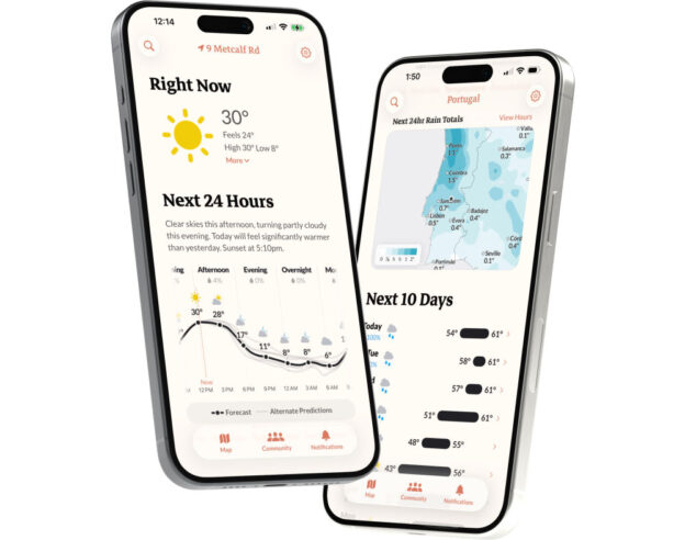 Image Acme Weather : les créateurs de Dark Sky, rachetée par Apple, lancent une nouvelle app météo
