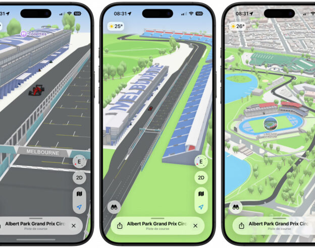 Image Apple Plans ajoute une expérience 3D de la Formule 1