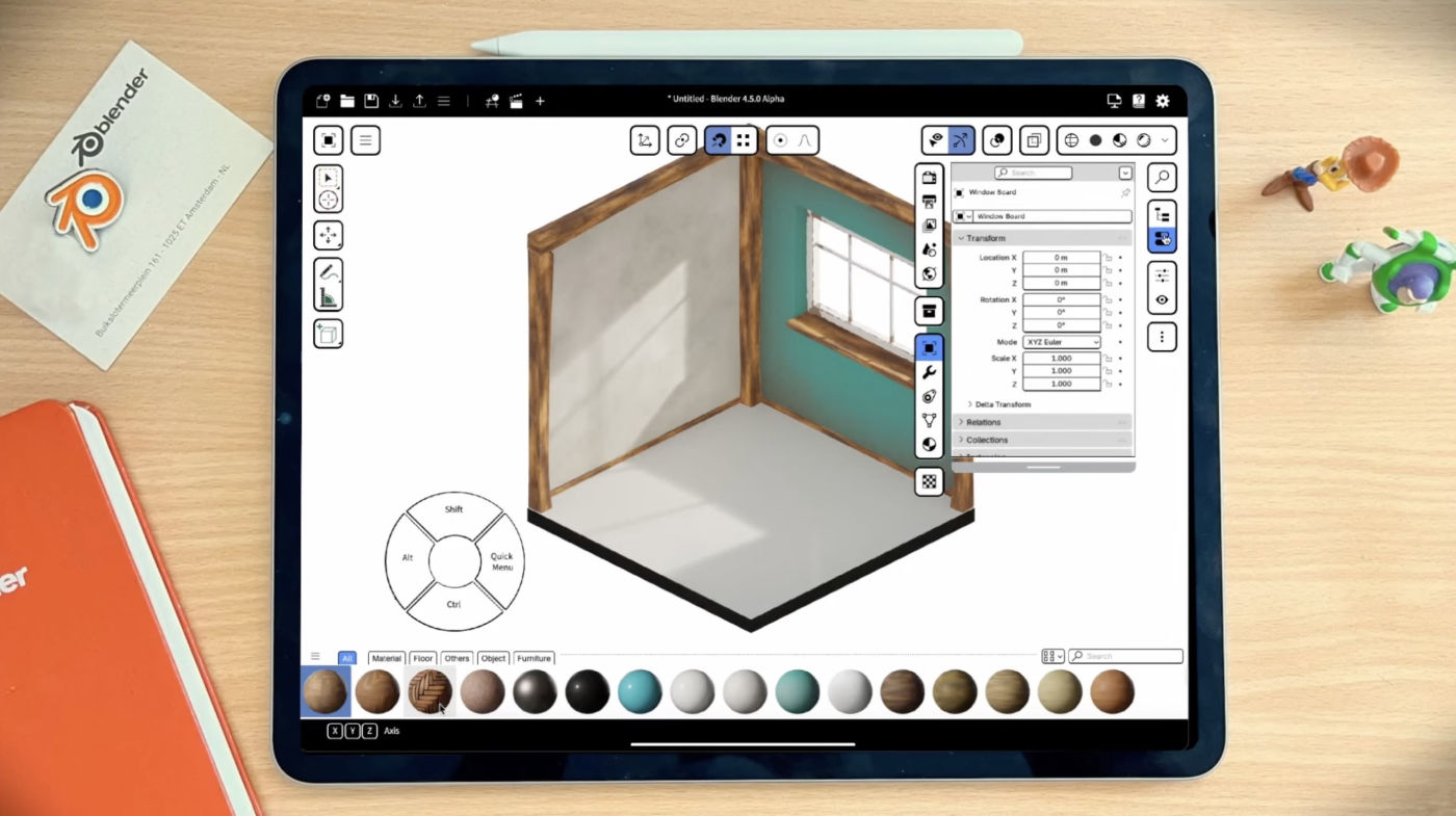 Blender Application iPad