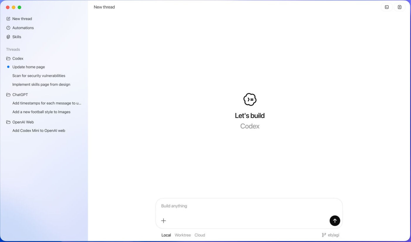 OpenAI Codex Application Mac