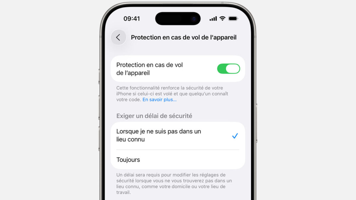 Protection En Cas De Vol De Appareil iPhone