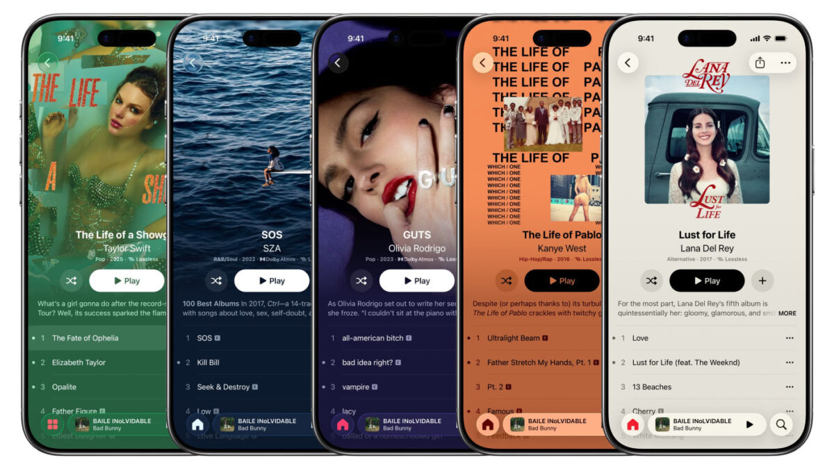 iOS 26.4 Apple Music Plein Ecran Albums
