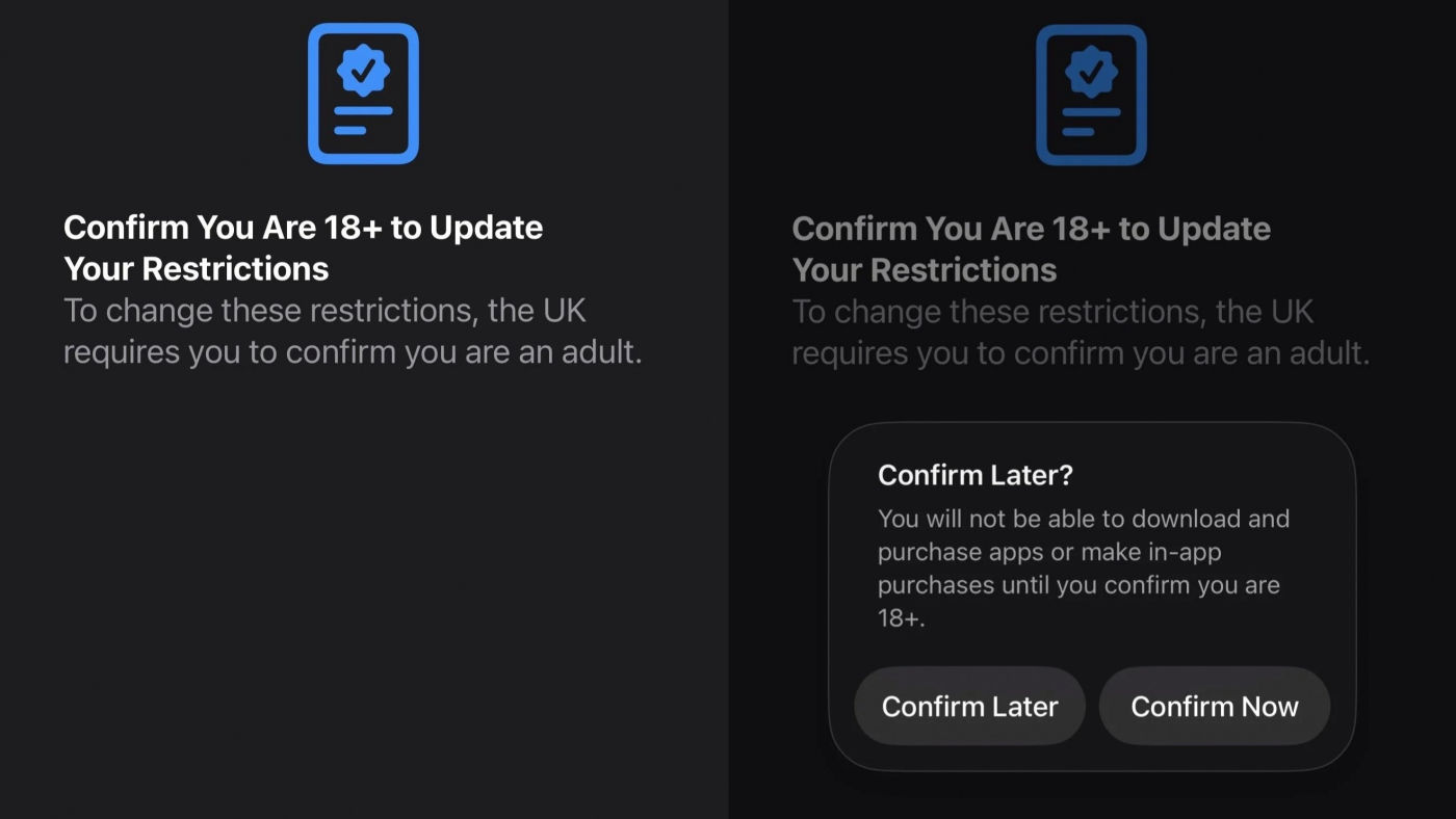 iOS 26.4 Beta 2 Verification Age Royaume-Uni