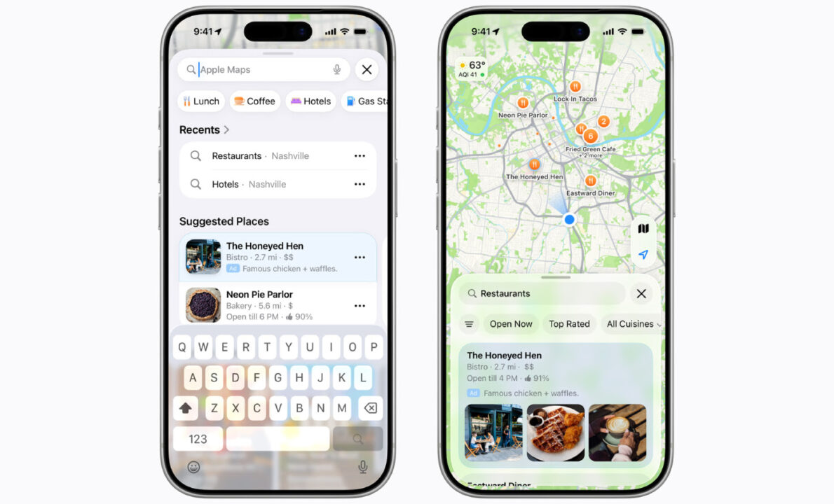 Apple Plans Publicites Recherches