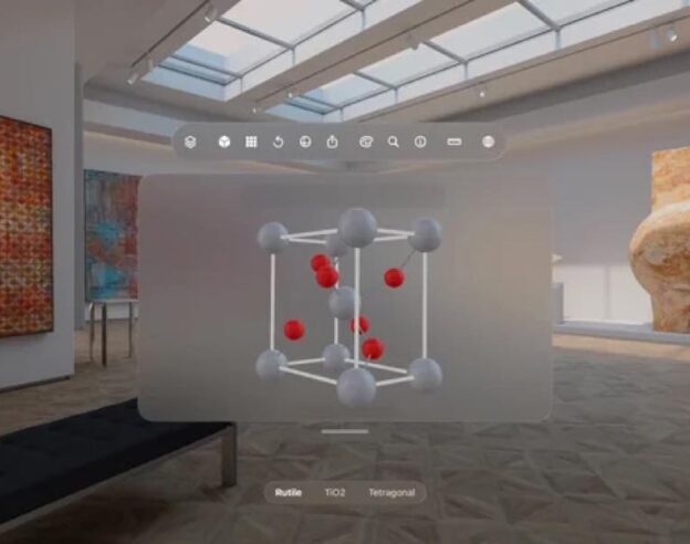 Image CrystalRoom : affichez des structures cristallines avec le Vision Pro