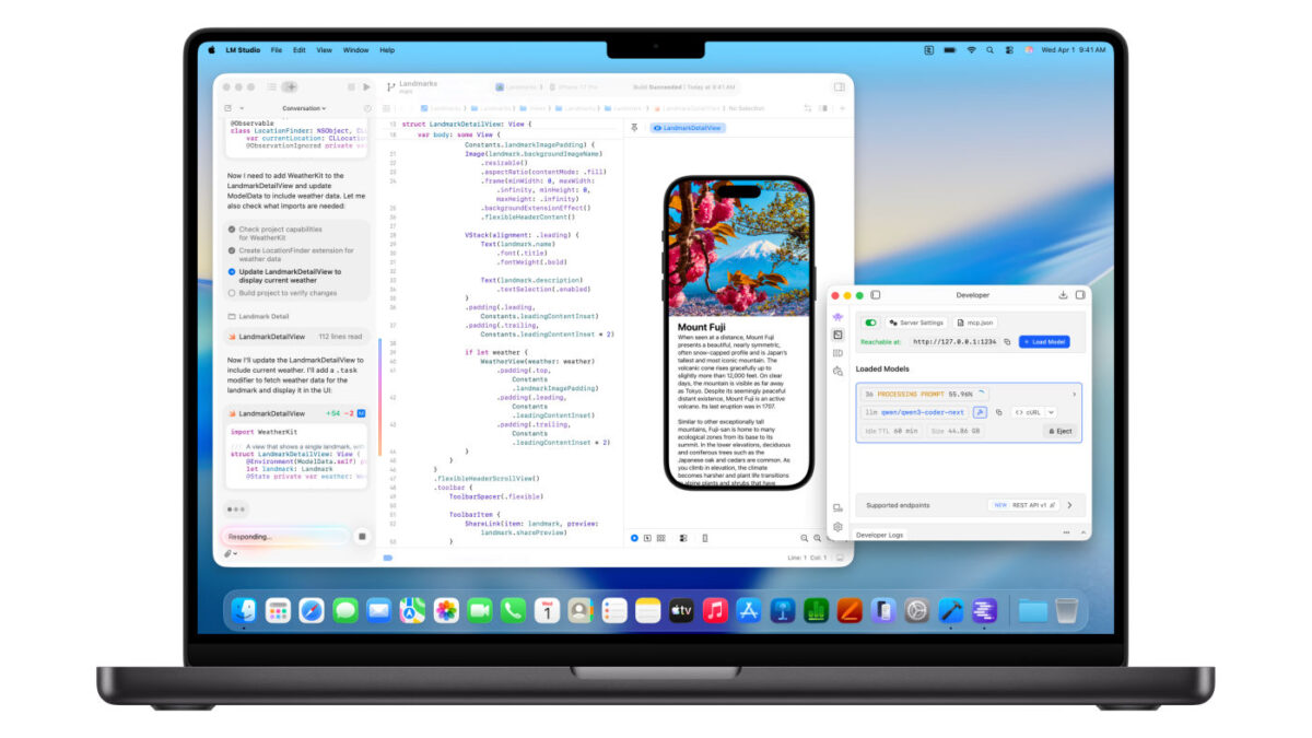 MacBook Pro M5 Pro M5 Max LM Studio Xcode
