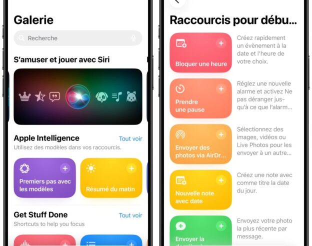 Image iOS 27 : l&rsquo;application Raccourcis utiliserait l&rsquo;IA pour créer vos actions