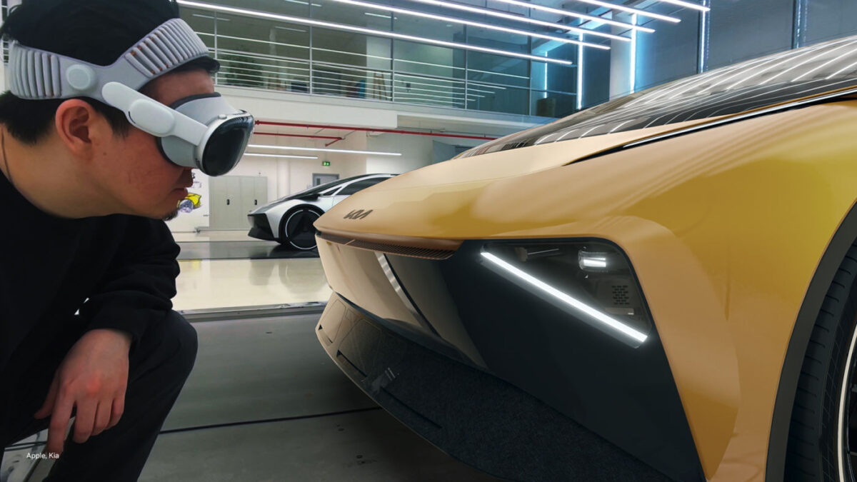 Vision Pro Nvidia CloudXR Voiture