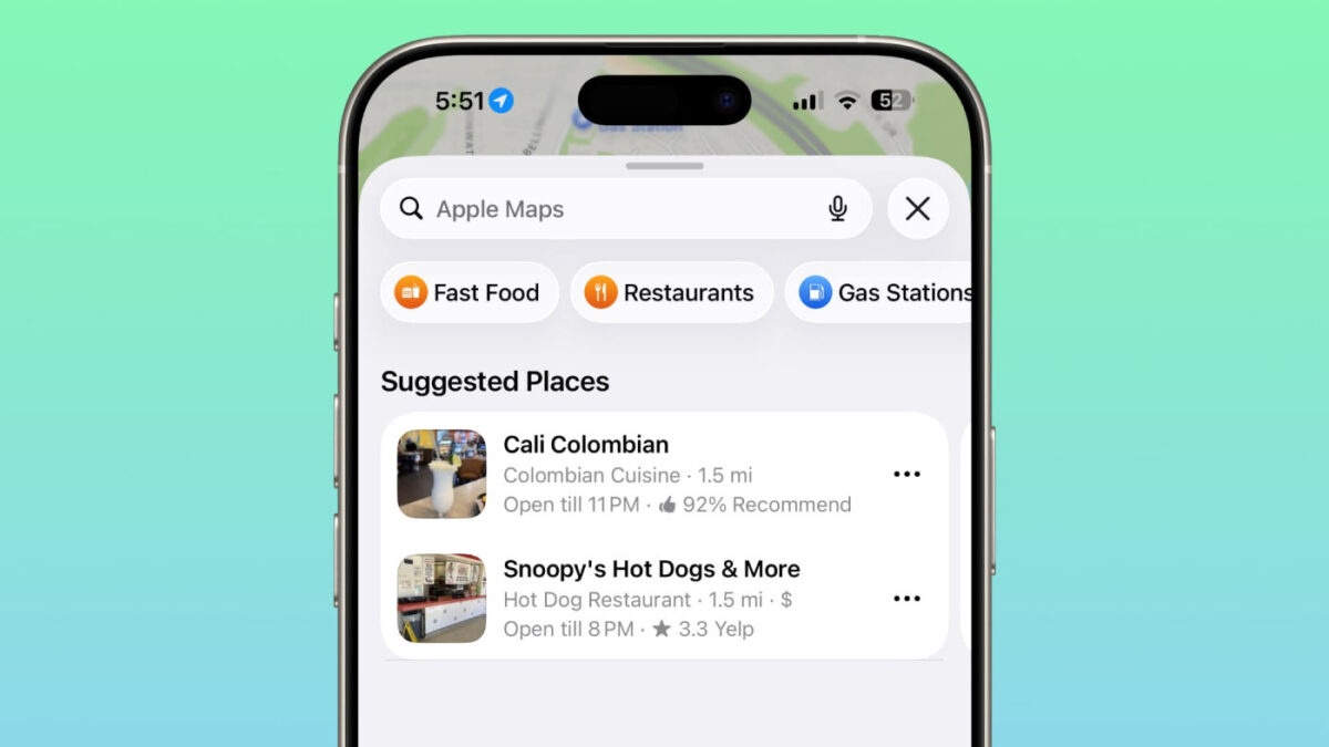 iOS 26.5 Beta 1 Lieux Suggeres