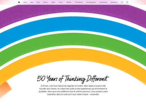 Image article Apple célèbre ses 50 ans avec un hommage sur son site