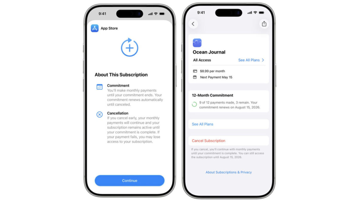 App Store Abonnement Mensuel Engagement 12 Mois