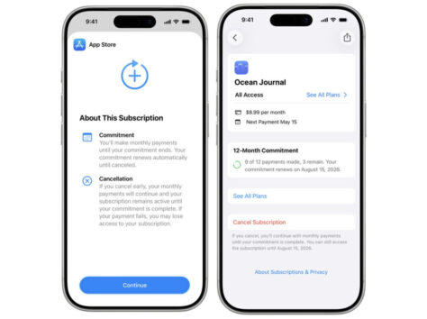 Image article App Store : Apple annonce les abonnements mensuels avec engagement de 12 mois