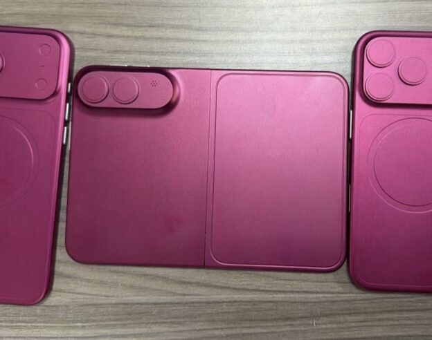 Image iPhone Fold : une maquette dévoile le design aux côtés des iPhone 18 Pro