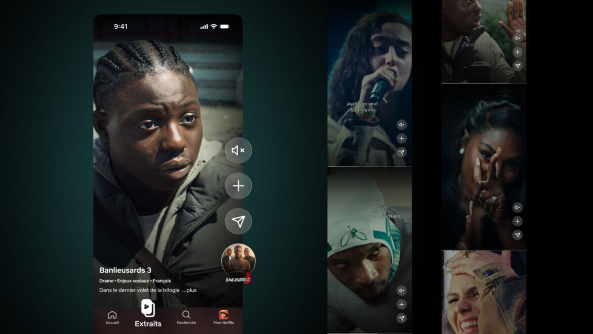 Netflix Extraits Videos Verticales Application iPhone