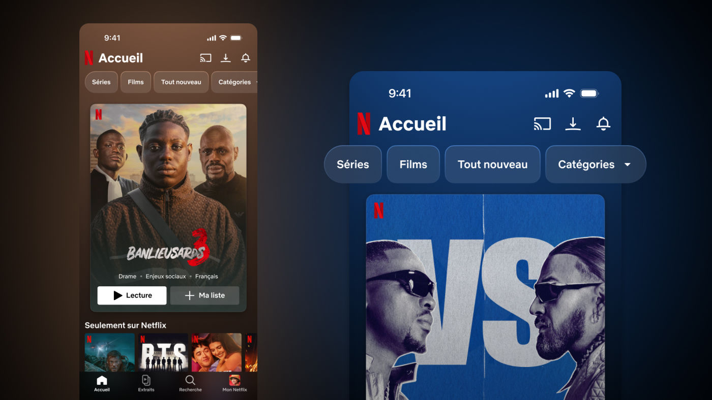 Netflix Interface Application iPhone