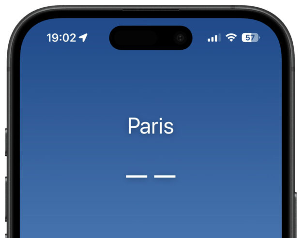 Image L&rsquo;application Météo d&rsquo;Apple sur iPhone est en panne