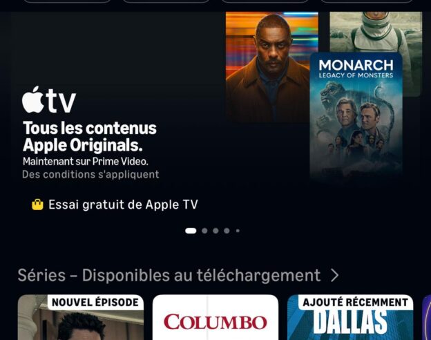 Image Apple TV arrive sur Prime Video, sans changement de tarif