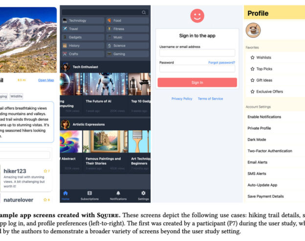 Image SQUIRE : Apple repense la génération d&rsquo;interfaces par IA
