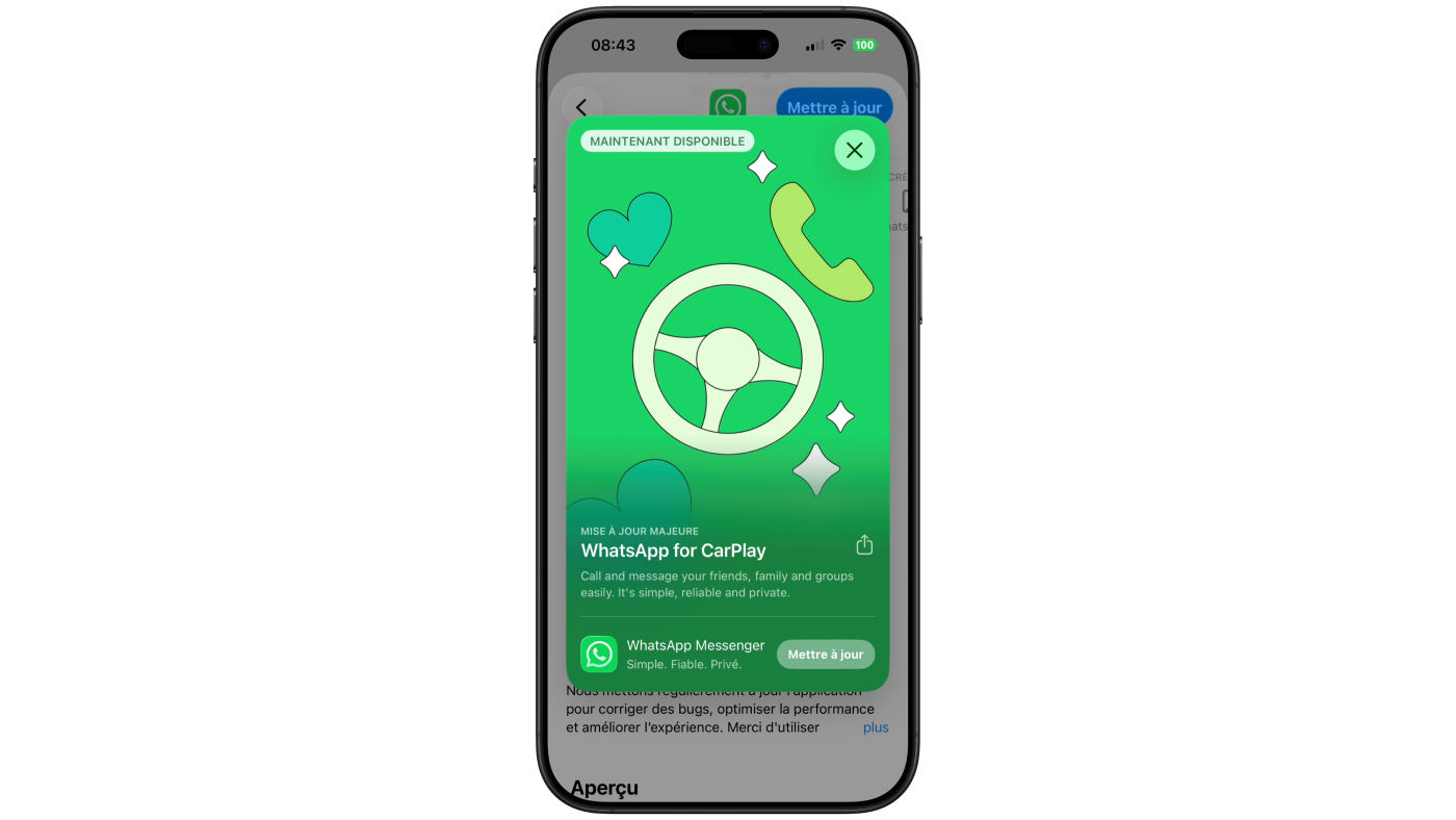 WhatsApp CarPlay