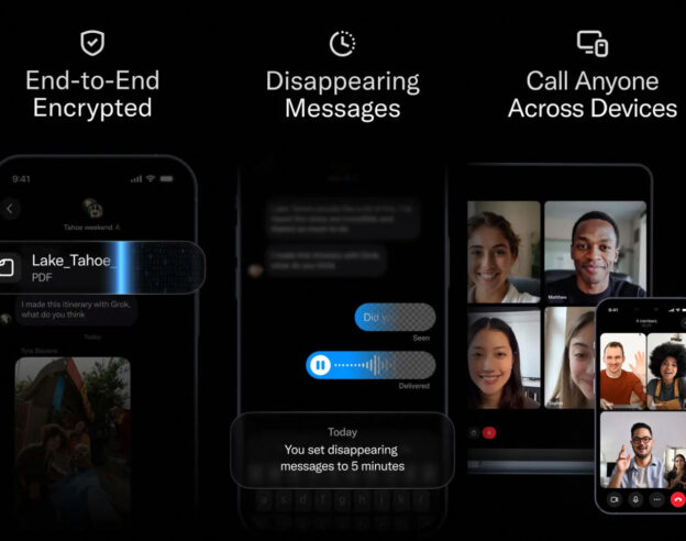 Image XChat, l&rsquo;application de messagerie de X, est disponible sur iPhone et iPad