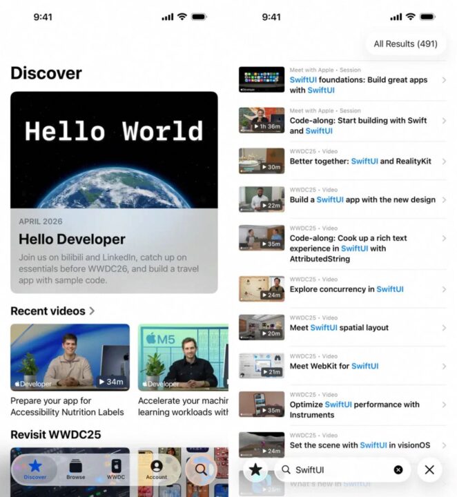 Apple Developer Application iPhone Interface Liquid Glass