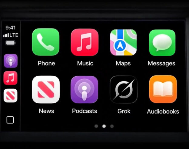 Image Grok est disponible sur Apple CarPlay avec son mode vocal IA