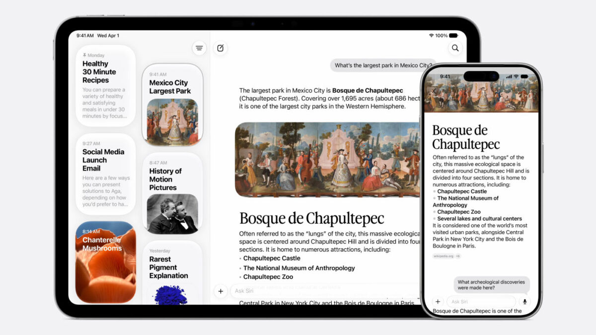 Application Siri iOS 27 iPhone iPad