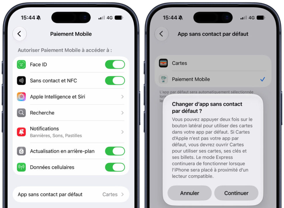 Changer Application Paiement Sans Contact Par Defaut iPhone