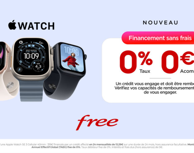 Image Apple Watch : Free Mobile propose le paiement en 24 fois sans frais sur son site