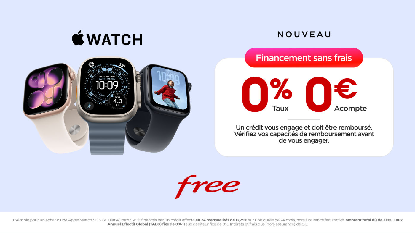Free Mobile Apple Watch Paiement 24 Fois