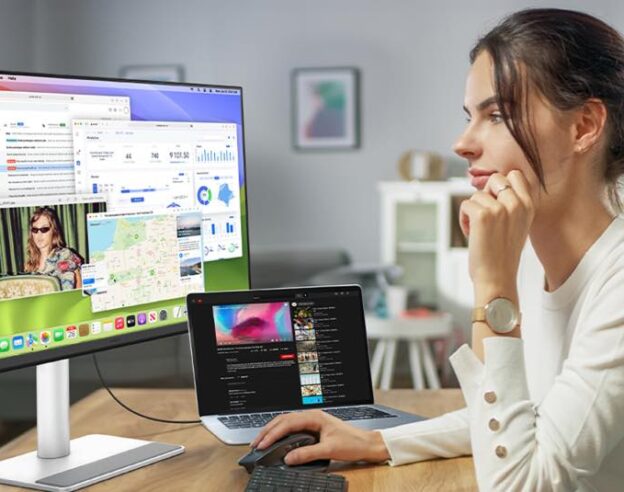 Image Brevet : Apple imagine des écrans Mac capables de s&rsquo;aligner automatiquement grâce aux caméras intégrées
