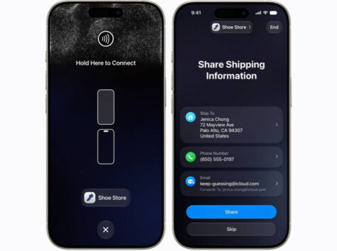 Image article iOS 27 ajoute « Tap to Share », une autre fonction indisponible en Europe