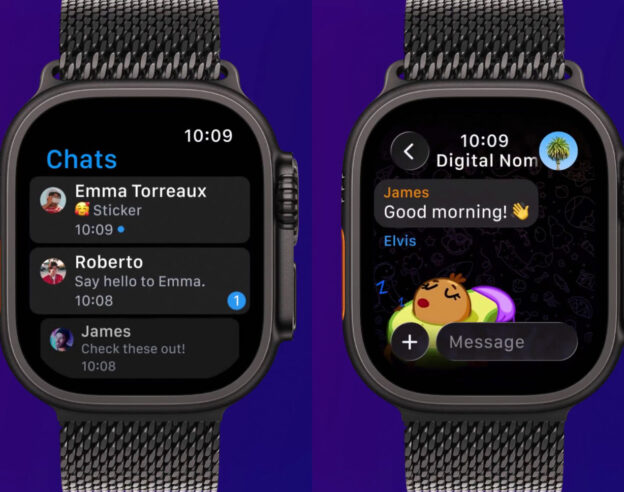 Image Telegram lance son application native sur Apple Watch