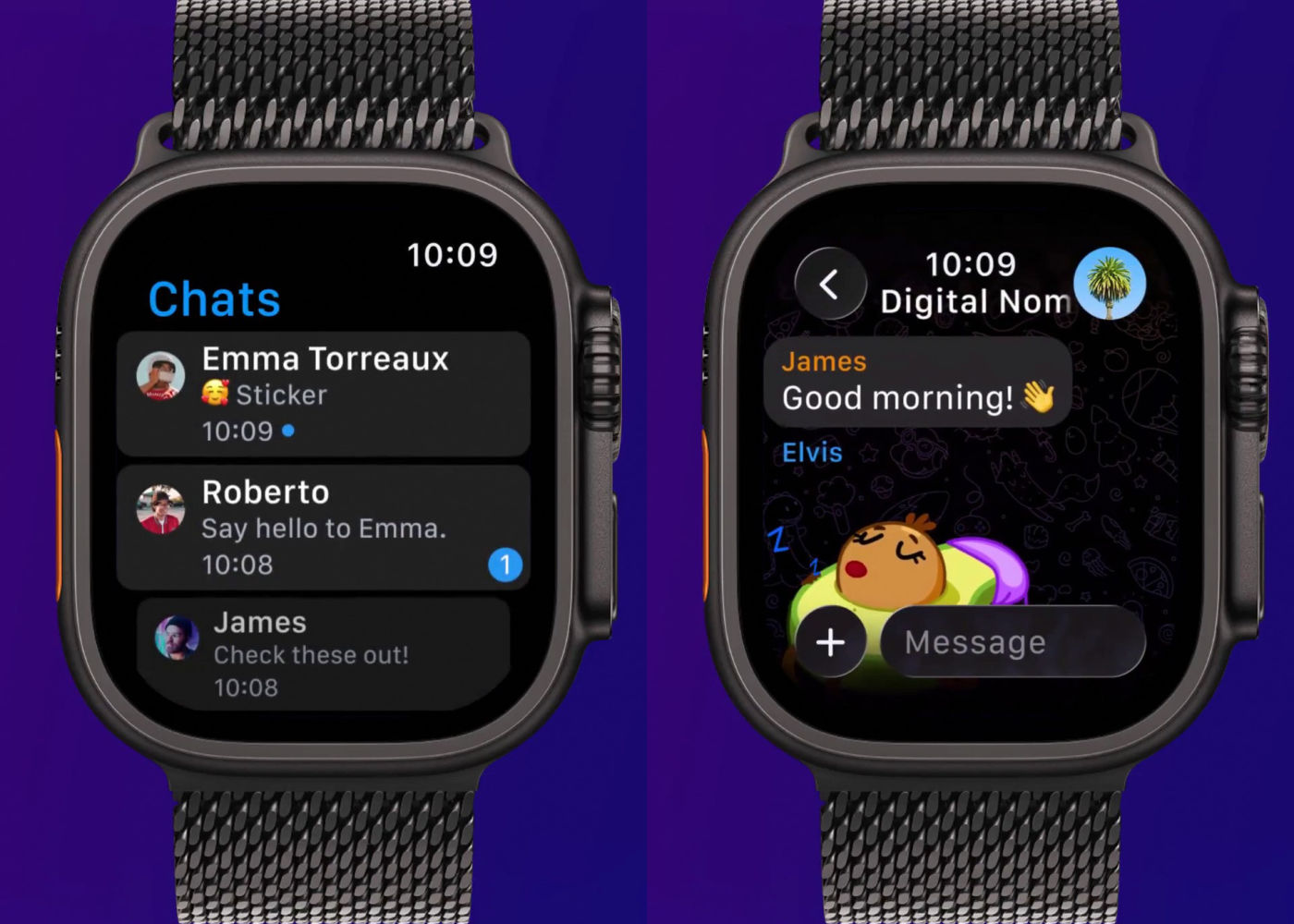 Telegram Application Apple Watch