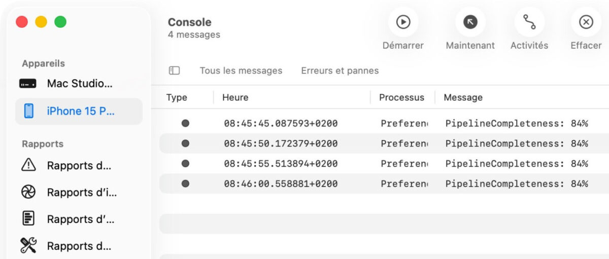 iOS 27 Indexation Pourcentage