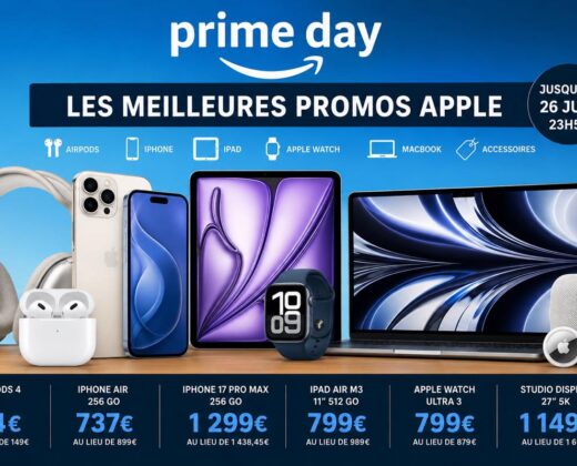 image à la une article Prime Days : les meilleures promos Apple sur iPhone, AirPods, iPad, MacBook, Apple Watch eta ccessoires