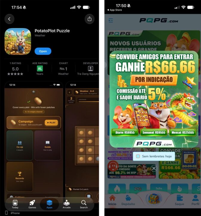 App Store Fausse Application Paris Bresil