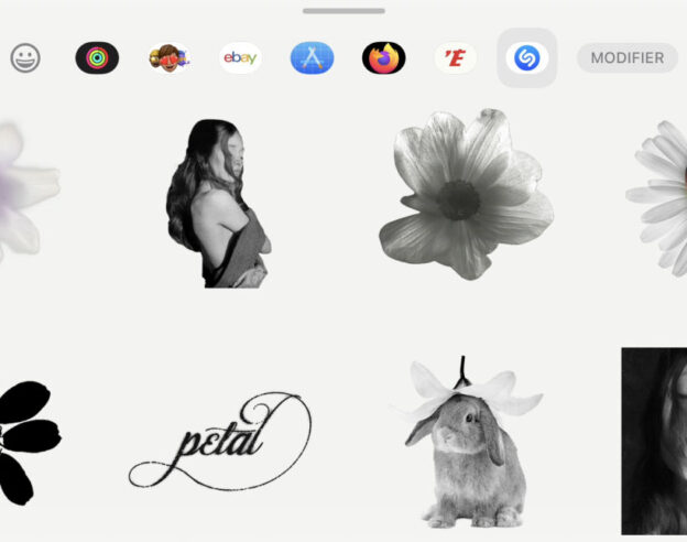 Image Apple met à jour Shazam avec des autocollants iMessage pour l&rsquo;album petal d&rsquo;Ariana Grande