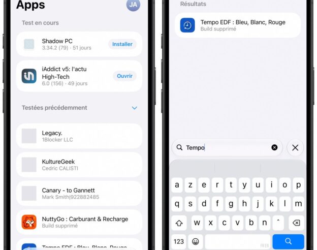 Image Apple met à jour TestFlight avec une recherche pour trouver les bêtas