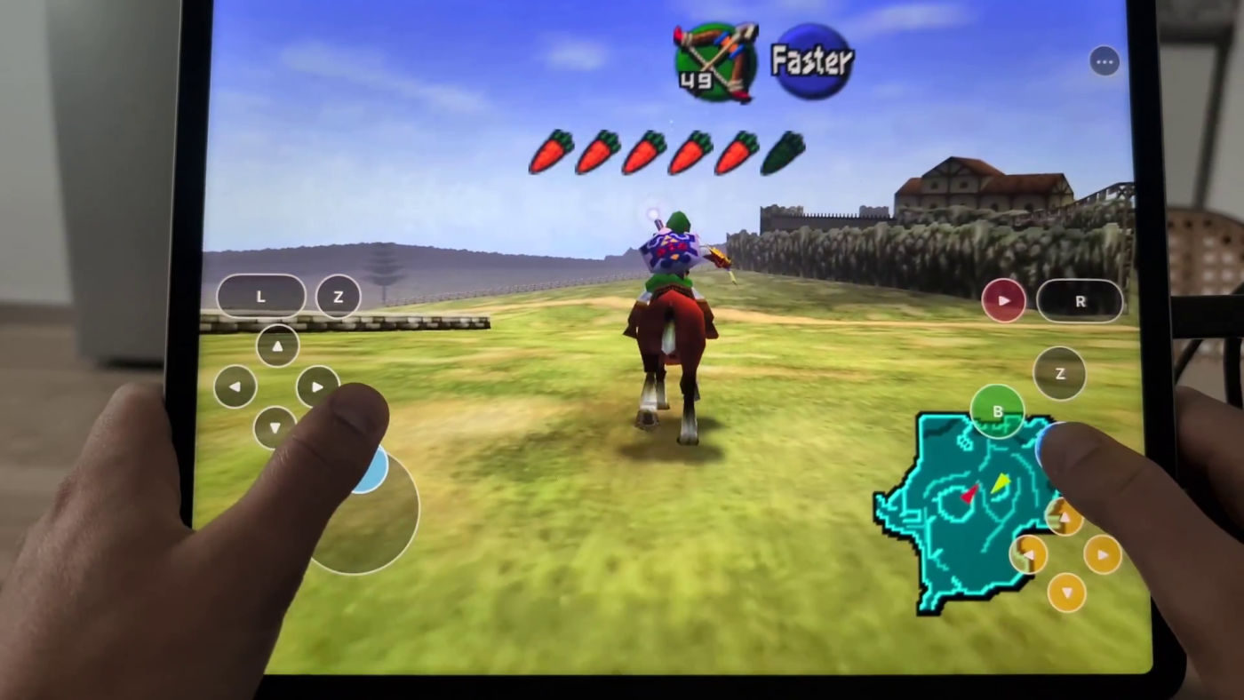 The Legend of Zelda Ocarina of Time Jeu iPad HarkinianPad
