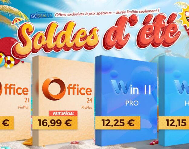 Image Godeal24 Summer Sale : économisez sur Microsoft Office 2024, Office pour Mac et Windows 11 Pro